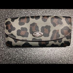 Coach Ocelot leopard wallet